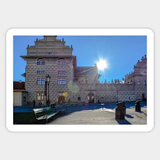 Schwarzenberg Palace against the bright sun Sticker